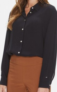 Tommy Hilfiger Koszula WW0WW40359 Granatowy Relaxed Fit