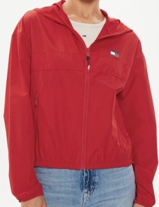 Tommy Jeans Wiatrówka Chicago DW0DW19302 Czerwony Regular Fit
