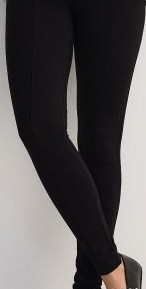 Legginsy z wiskozą - czarny