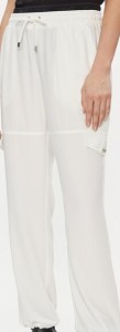 Liu Jo Spodnie materiałowe TA4059 T3784 Écru Relaxed Fit