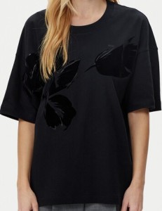 BOSS T-Shirt 50532093 Czarny Relaxed Fit