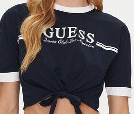 Guess T-Shirt V5GI05 I3Z14 Granatowy Regular Fit