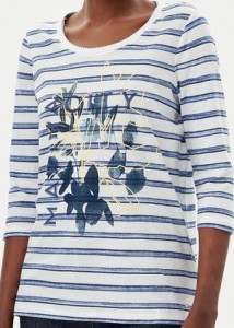 Olsen Bluzka 11105010 Écru Regular Fit