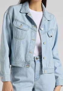 LEE RELAXED RIDER JKT DAMSKA KURTKA JEANSOWA JEANS BLEACHED ORE L55VGGQB 112145273