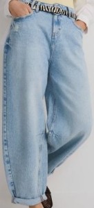 Jeansy balloon fit - niebieski