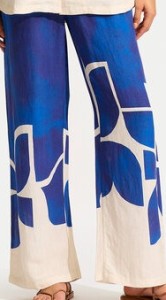 Seafolly Spodnie materiałowe 55456-PA Niebieski
