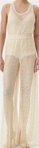 PINKO Top Waiting canottiera rete Beżowy Slim Fit