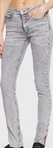 Calvin Klein Jeans Jeansy J20J221448 Szary Skinny Fit