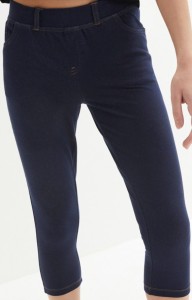 Legginsy rybaczki w optyce dżinsowych