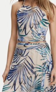 Guess Top W5GH74 WH9Z2 Niebieski Slim Fit