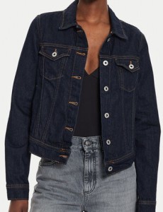 Pepe Jeans Kurtka jeansowa PL402430 Granatowy Slim Fit