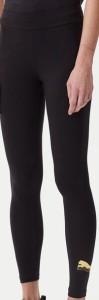 Puma Legginsy Essentials Metallic 685000 Czarny Slim Fit