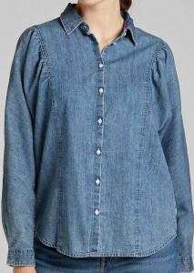 LEE VOLUME SLEEVE SHIRT DAMSKA MATERIAŁOWA JEANSOWA BLUE YONDER L45BZSS 112140141