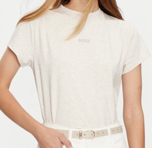 Boss T-Shirt Bea 50525711 Écru Regular Fit
