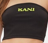 Karl Kani Top Retro Bandeau 61310127 Czarny Slim Fit