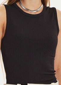 Calvin Klein Top K20K207748 Czarny Slim Fit