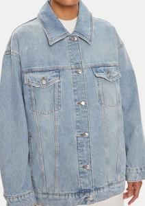 Hugo Kurtka jeansowa Icon 50514090 Niebieski Oversize