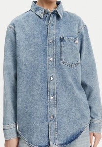 Calvin Klein Jeans Koszula jeansowa J20J225516 Niebieski Relaxed Fit