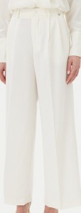 Rinascimento Spodnie palazzo CFC0123671003 Écru Regular Fit